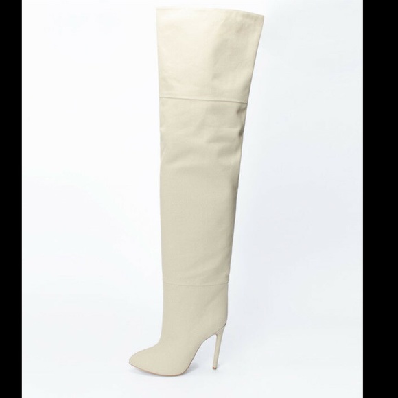 yeezy knee high boots